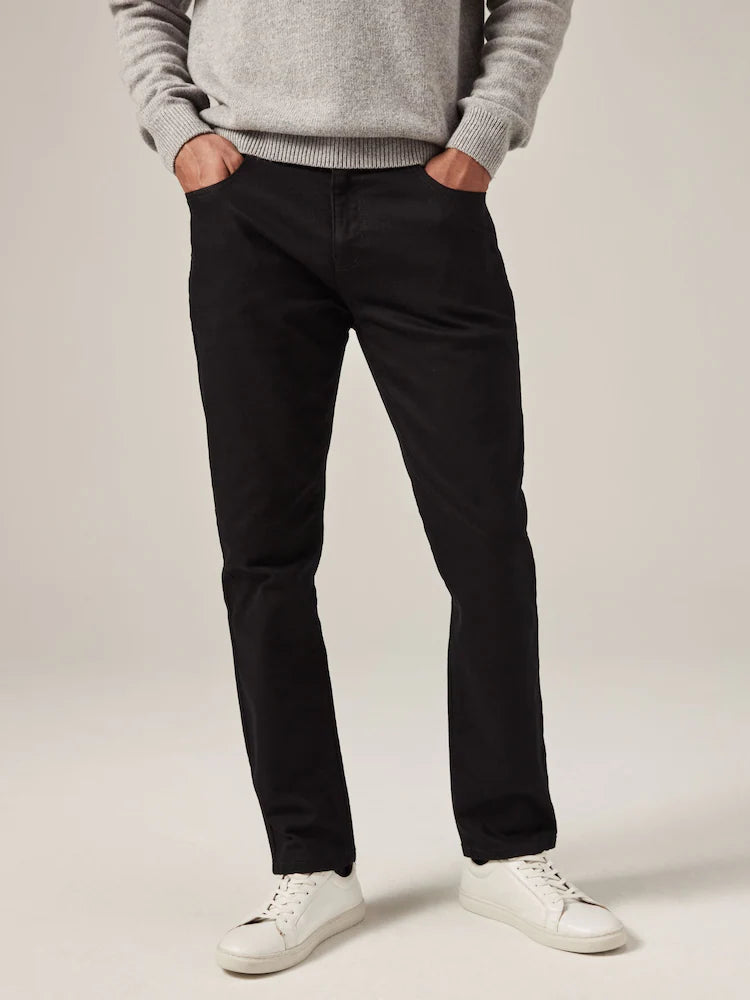 Black Solid Single Slim Fit Classic Stretch Jeans