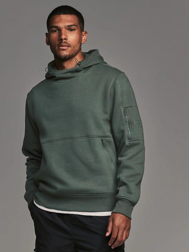Green Overhead Hoodie Utility