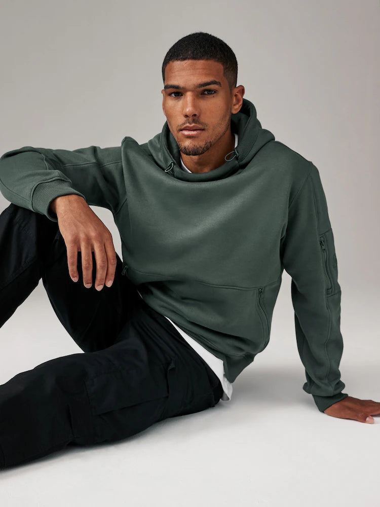 Green Overhead Hoodie Utility