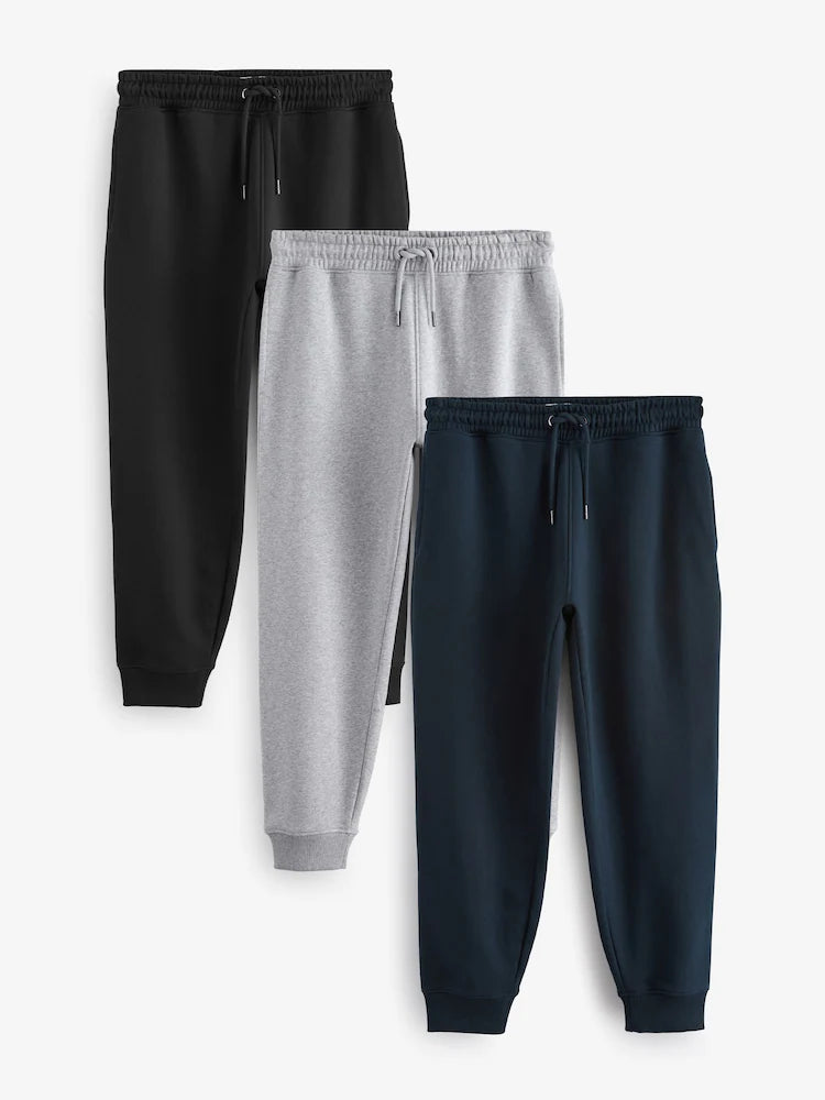 Multi Slim Fit Cotton Rich Jersey Joggers 3 Pack