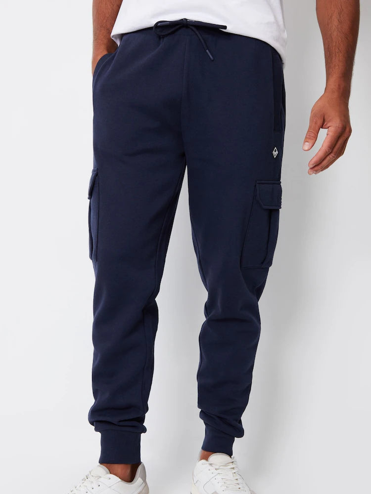 Threadbare Navy Cargo Style Joggers