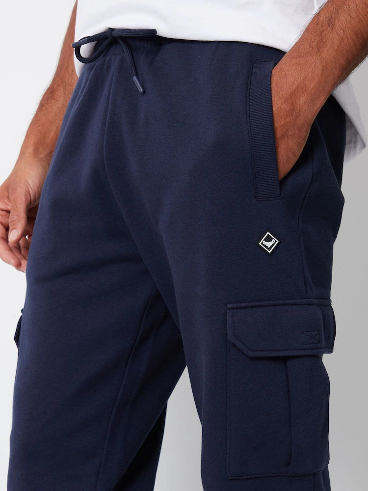 Threadbare Navy Cargo Style Joggers