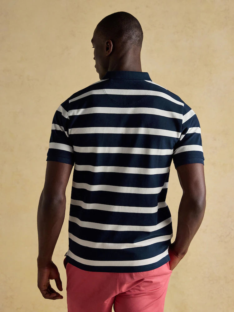 Joules Woody Navy/White Cotton Pique Polo Shirt