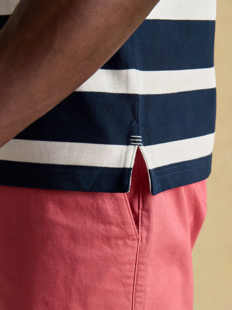 Joules Woody Navy/White Cotton Pique Polo Shirt